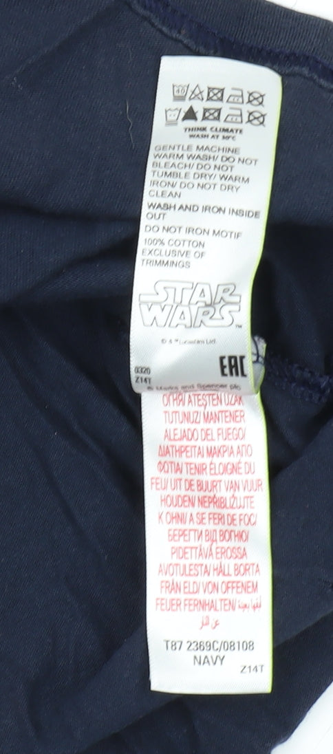 Marks and Spencer Boys Blue Star Wars T-Shirt 13-14 Years