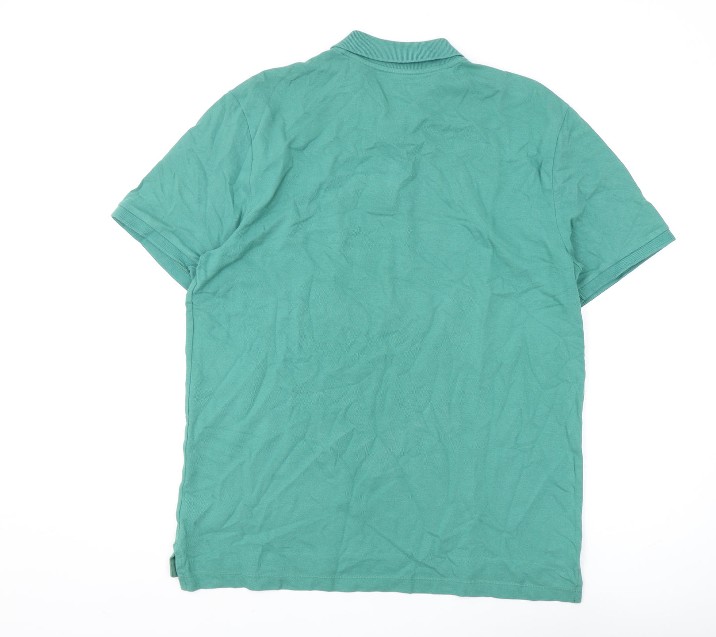 Gap Men's Green Polo Shirt - Size L, Short Sleeve
