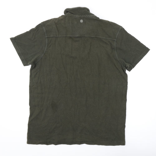 Fly53 Men's Green 2XL Cotton Polo Shirt Short Sleeve