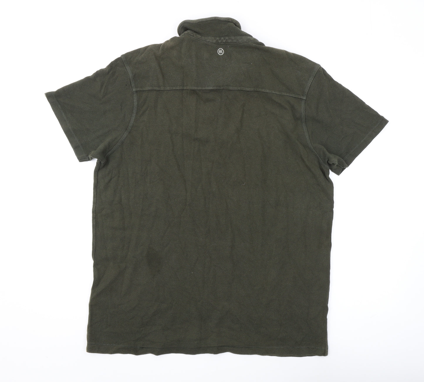 Fly53 Men's Green 2XL Cotton Polo Shirt Short Sleeve
