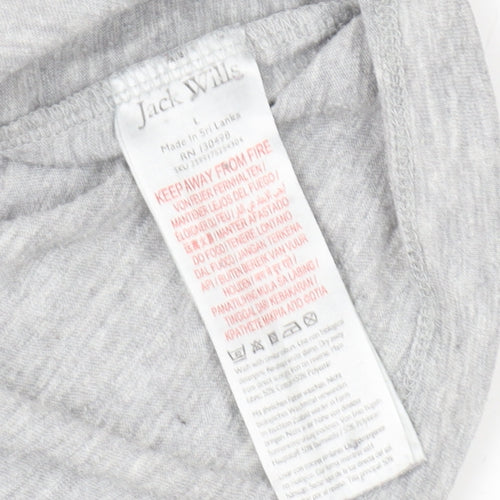 Jack Wills Men's Grey Short Sleeve Regular Fit T-Shirt