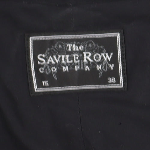 Savile Row Men's Black Long Sleeve Button-Up Shirt