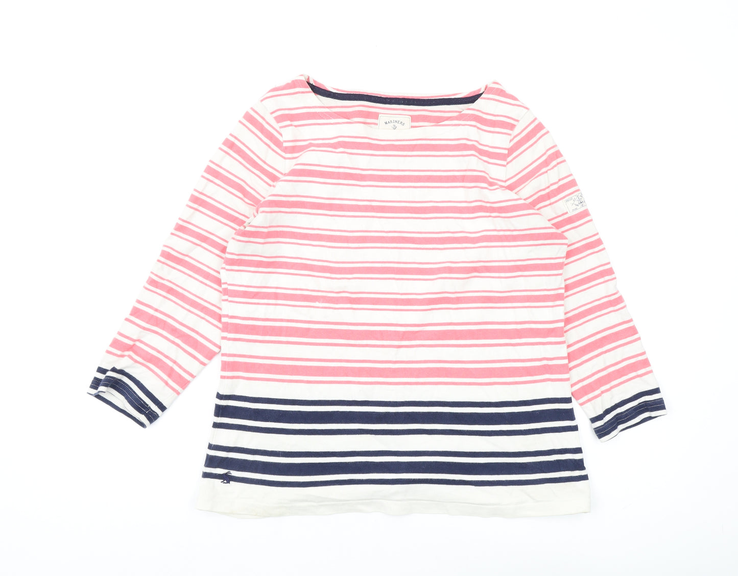 Joules Women's Striped T-Shirt, Size 12, Boat Neck Multicolour