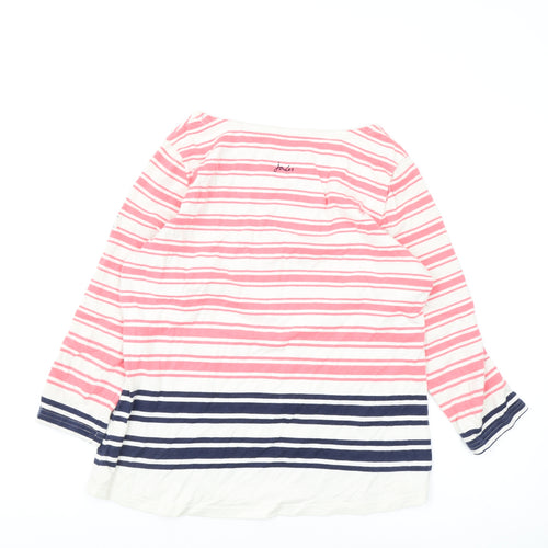 Joules Women's Striped T-Shirt, Size 12, Boat Neck Multicolour