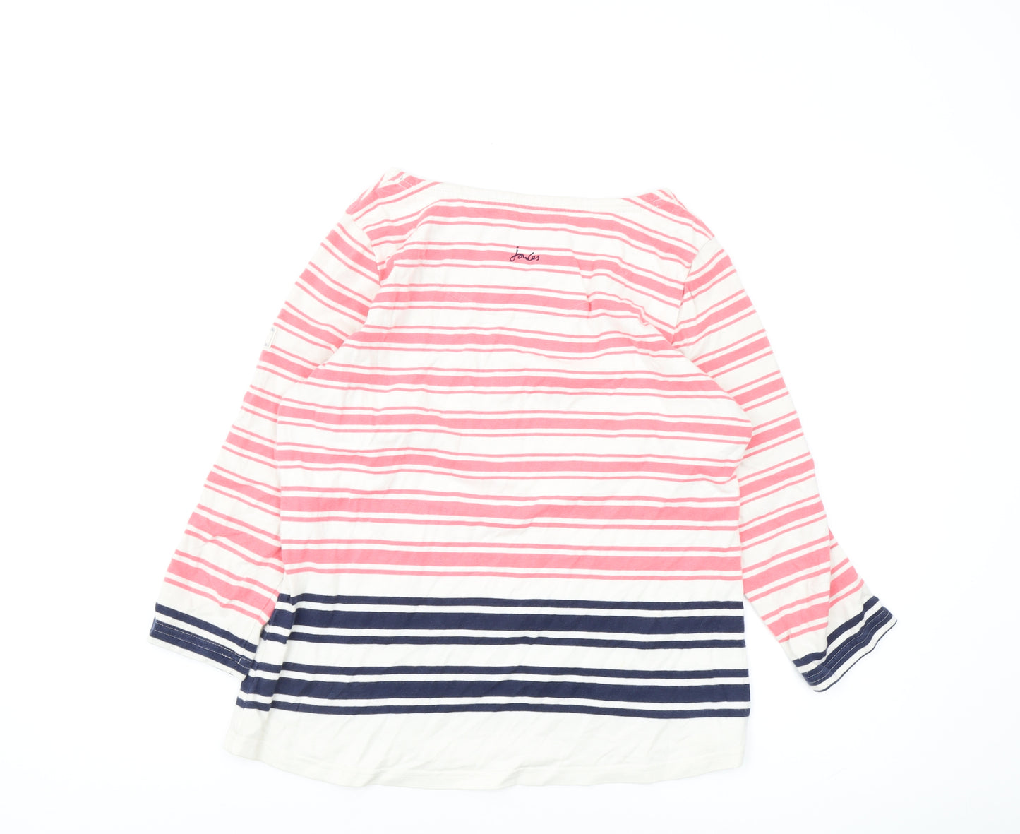 Joules Women's Striped T-Shirt, Size 12, Boat Neck Multicolour