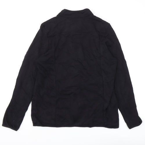 DASH Women's Black Full Zip Hoodie, Size 14