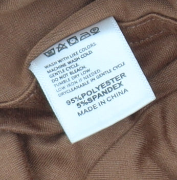 Men's Brown Funny Bear Graphic T-Shirt, Size S