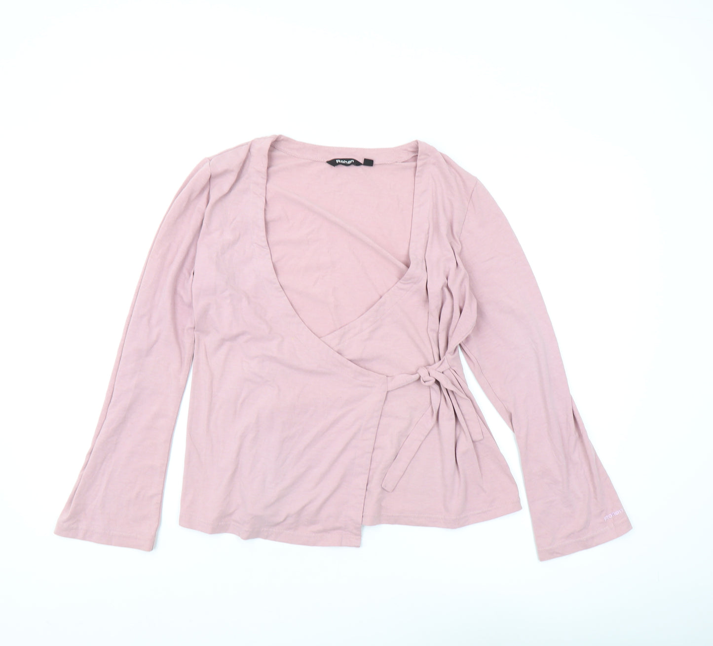Rohan Women's Pink Wrap Top, M, Long Sleeve, Casual