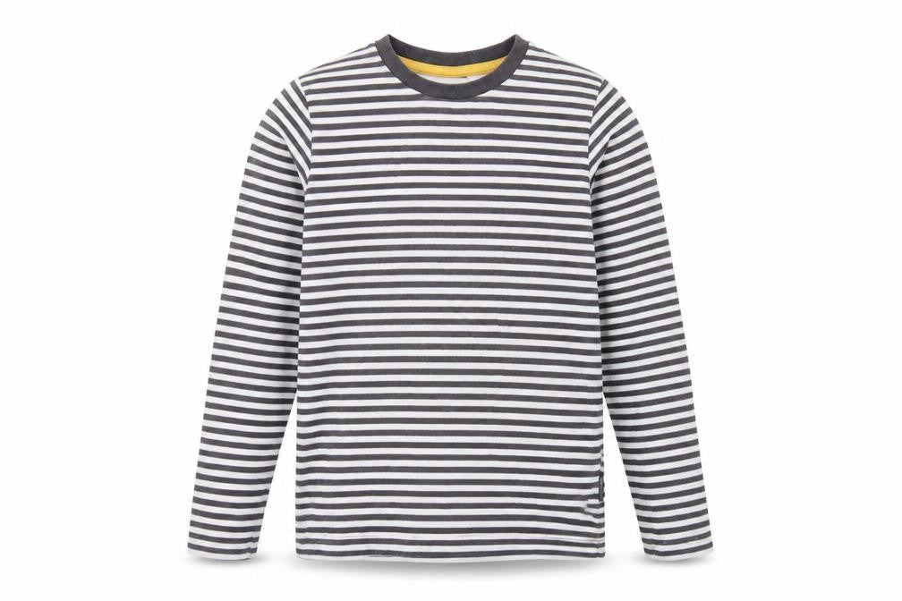 Trespass Boys Striped Long Sleeve T-Shirt, Multicoloured, 11-12 Years