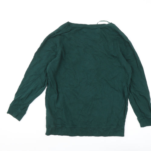 Disney Women's Green Pullover Sweater, Size 8, Casual Wear
