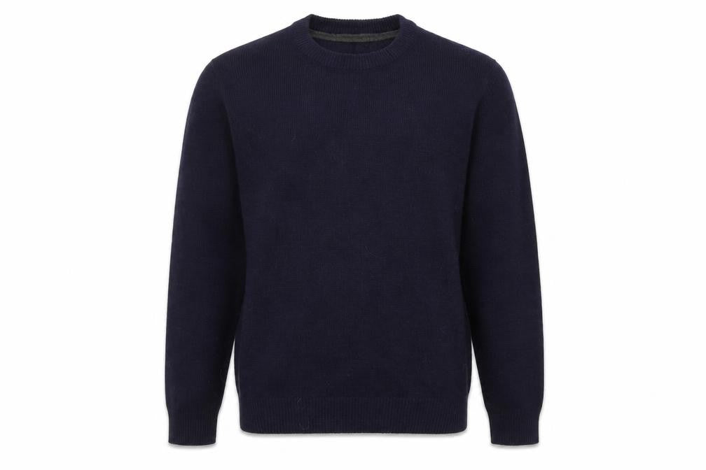Front view of James Pringle Men's Blue Medium jumper