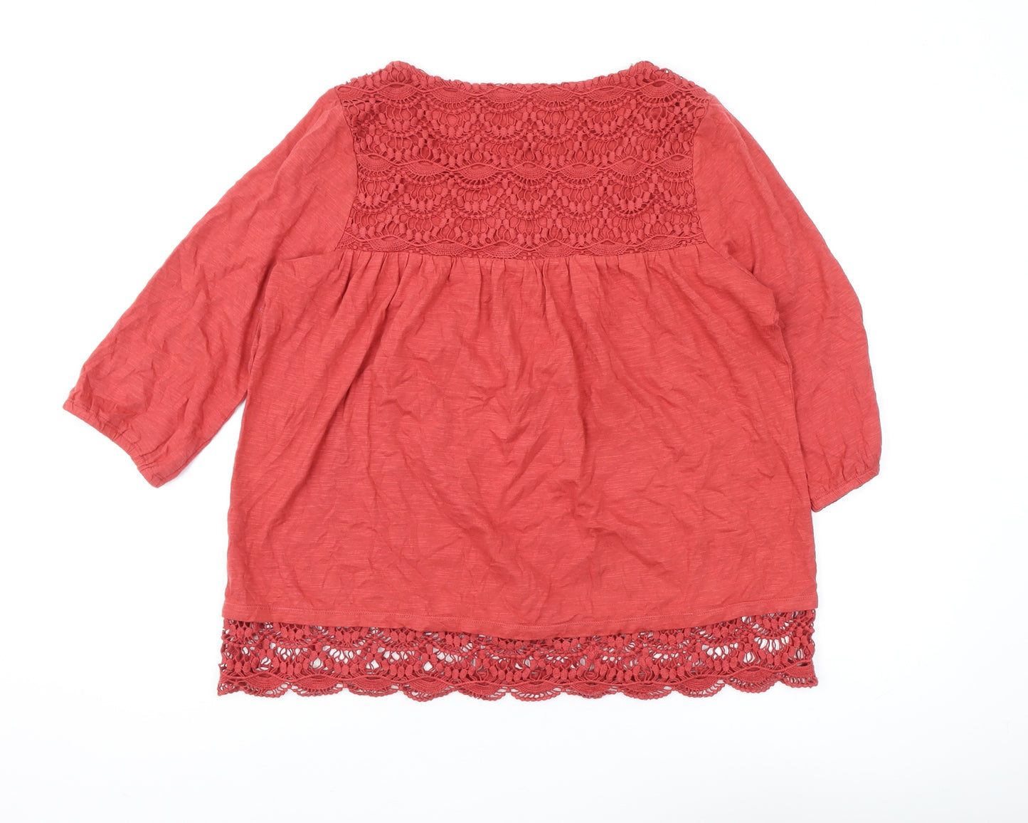 FatFace Women's Red Tunic Blouse Size 14 - Casual Style