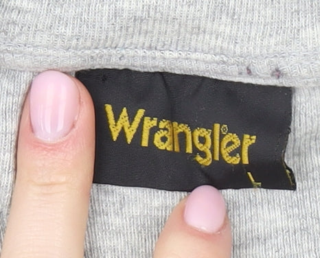 Wrangler Men's Grey Henley T-Shirt, Short Sleeve L