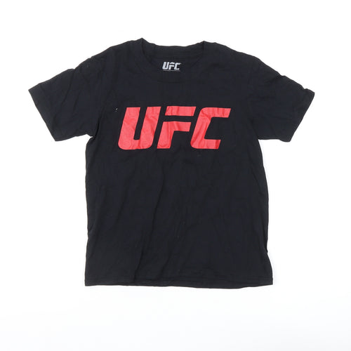 UFC Boys Black Graphic Print T-Shirt 7-8 Years