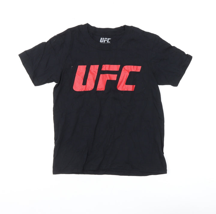 UFC Boys Black Graphic Print T-Shirt 7-8 Years