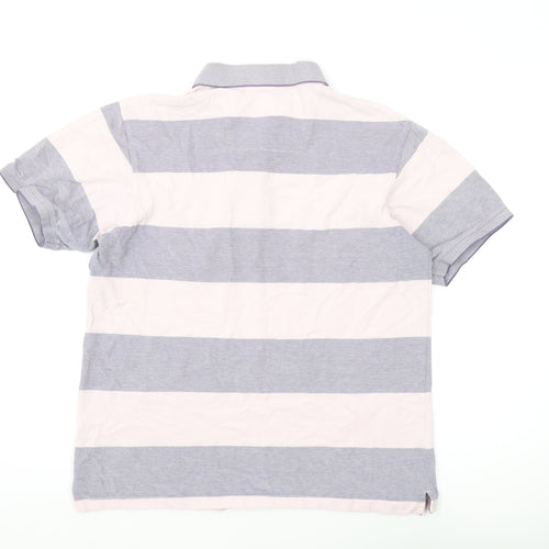 Maine New England Men's Striped Polo M Multicoloured