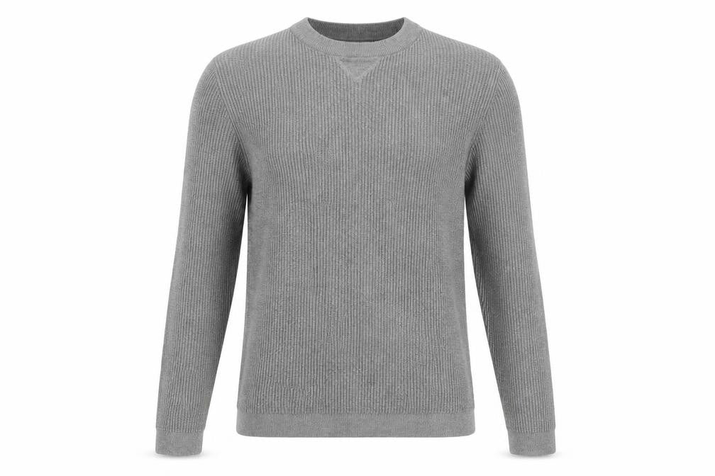 Front view of Kronstadt Men's Grey jumper - XS - Casual Style