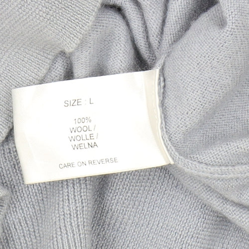 Marcus Law Men's Grey Wool V-Neck Pullover Jumper L