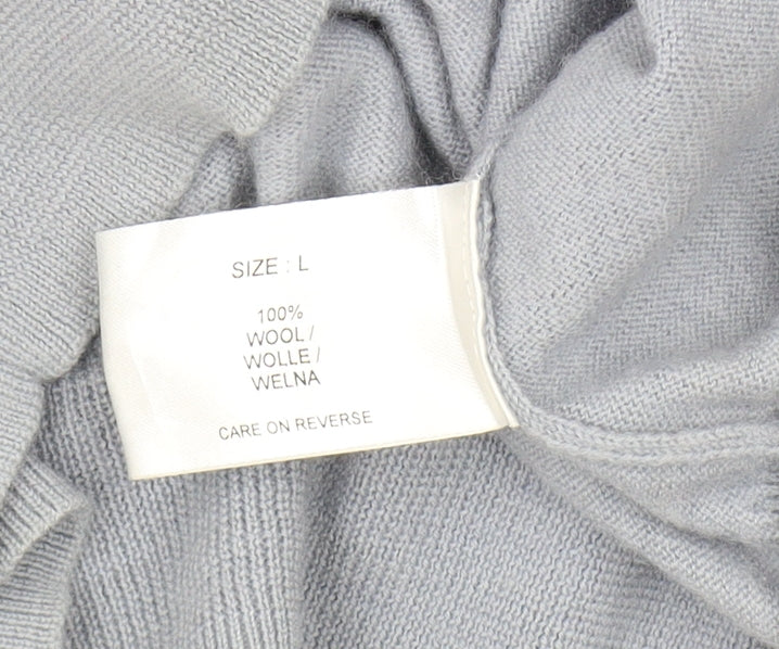 Marcus Law Men's Grey Wool V-Neck Pullover Jumper L