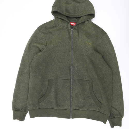 Slazenger Men’s Green L Full Zip Hoodie Fleece