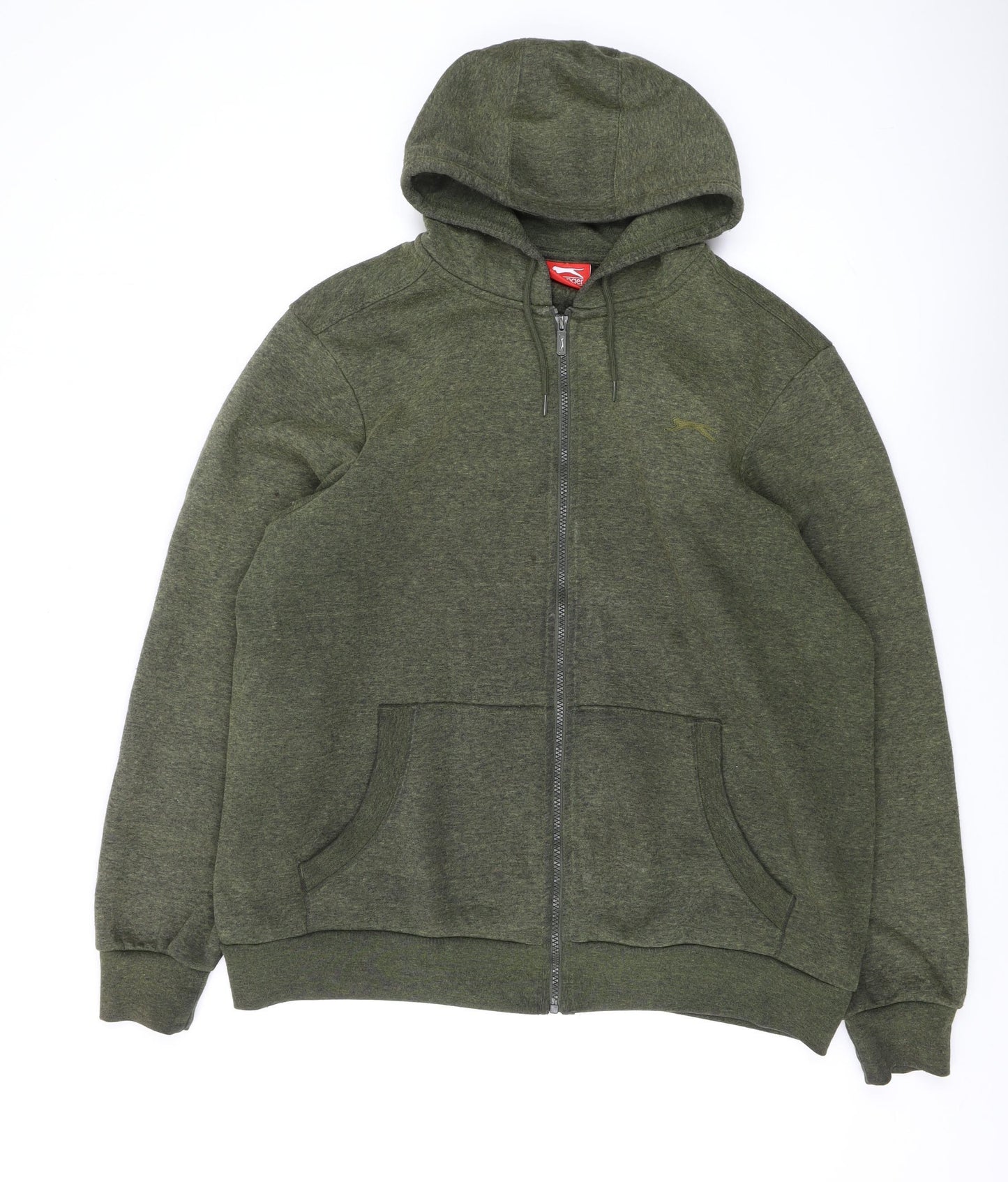 Slazenger Men’s Green L Full Zip Hoodie Fleece