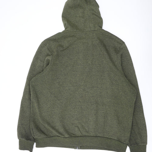 Slazenger Men’s Green L Full Zip Hoodie Fleece