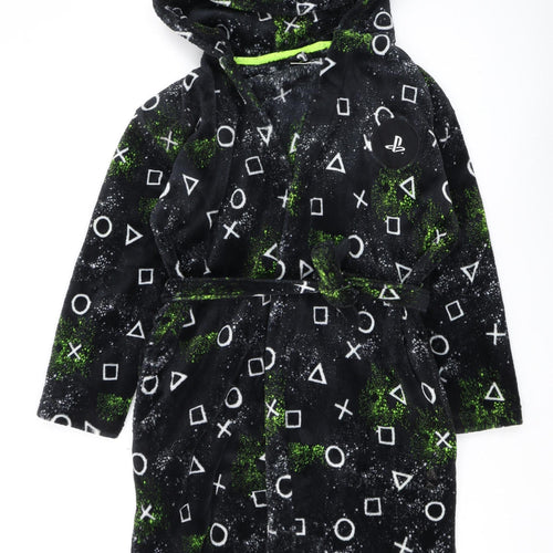 Next Boys Black PlayStation Fleece Robe 11-12 Years