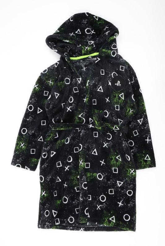 Next Boys Black PlayStation Fleece Robe 11-12 Years