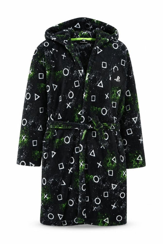 Next Boys Black PlayStation Fleece Robe 11-12 Years