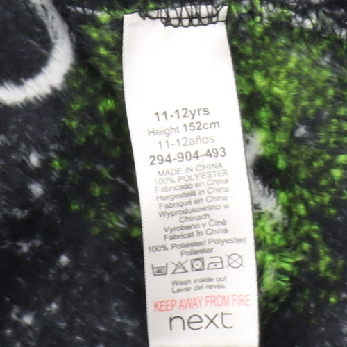 Next Boys Black PlayStation Fleece Robe 11-12 Years