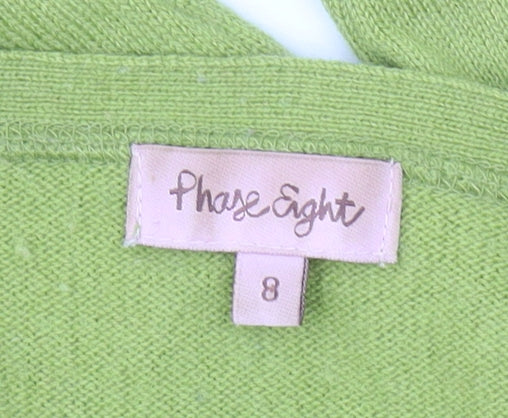 Phase Eight Women's Green Henley Long Sleeve Jumper
