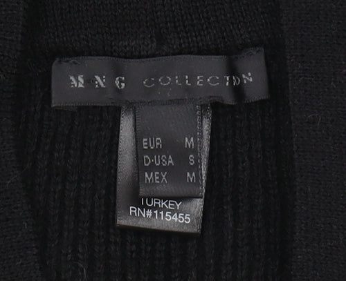 MNG Collection Women's Black Pullover Jumper, Size 10
