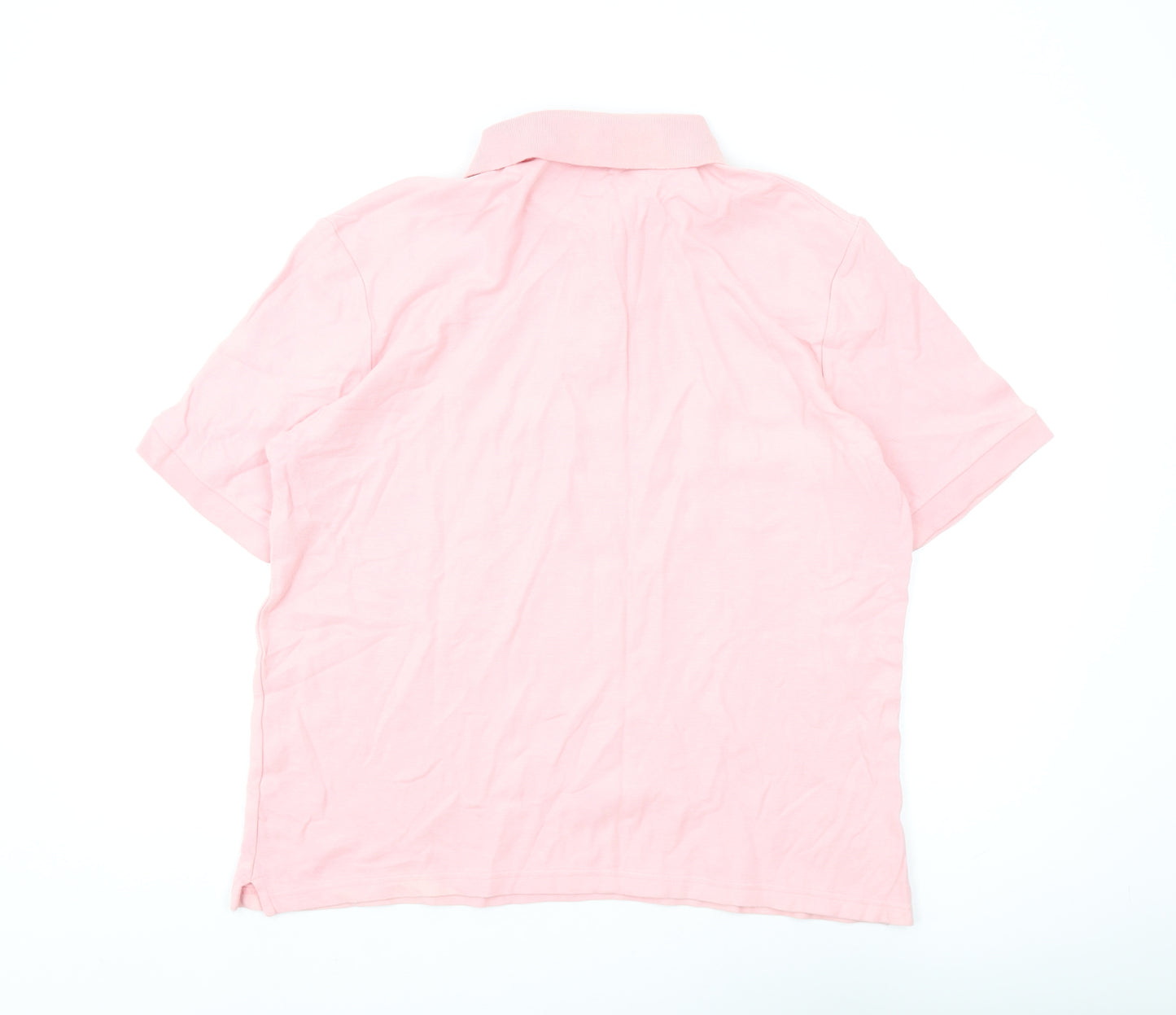 Marks and Spencer Men's Pink Large Polo Cotton Shirt