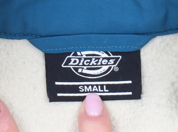 Dickies Men's Ivory Henley Sweatshirt - Size S, Fleece