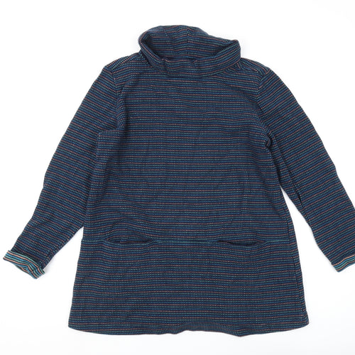 Seasalt Cornwall Women's Blue Striped Tunic Sweatshirt Size 14