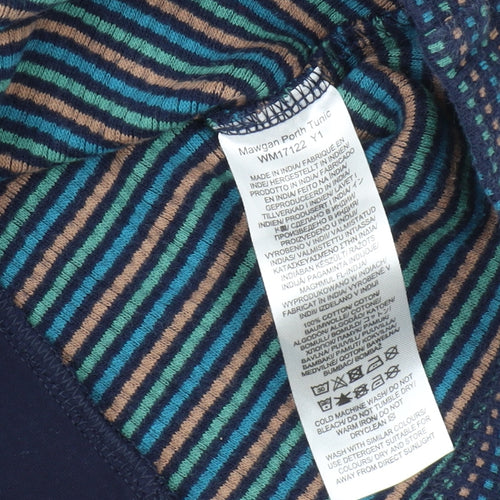 Seasalt Cornwall Women's Blue Striped Tunic Sweatshirt Size 14