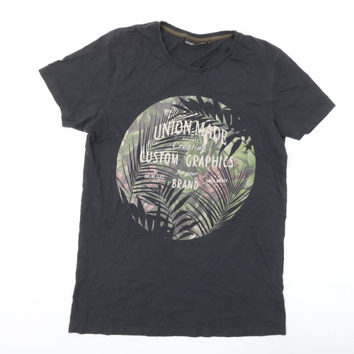 Groggy by JBC Men's Black Graphic T-Shirt L