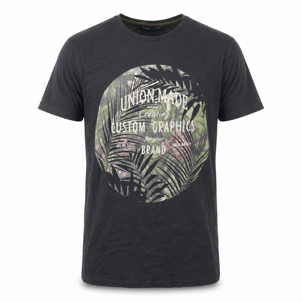 Groggy by JBC Men's Black Graphic T-Shirt L