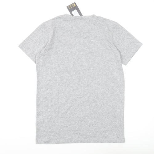 Intense Men's Grey Crew Neck T-Shirt, Size M