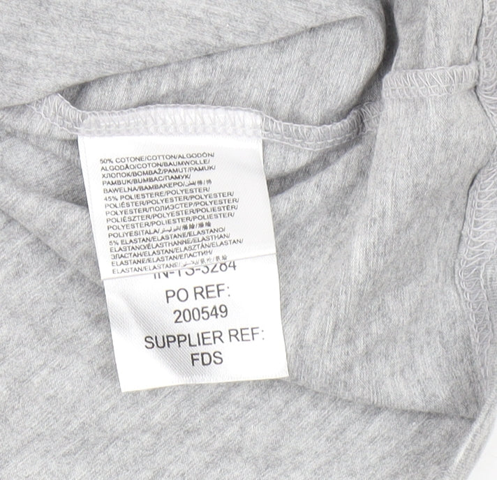 Intense Men's Grey Long Sleeve Crew Neck T-Shirt M
