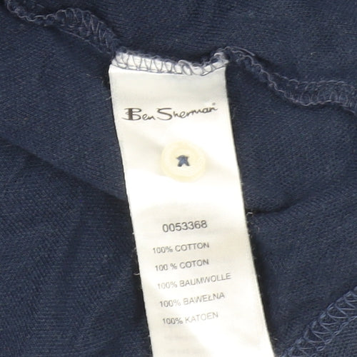 Ben Sherman Men's Blue Polo, Size L, Short Sleeve