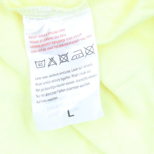 Damart Women's Yellow Basic T-Shirt Size L