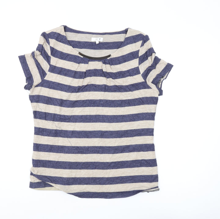 CC Women's Multicoloured Striped T-Shirt - L