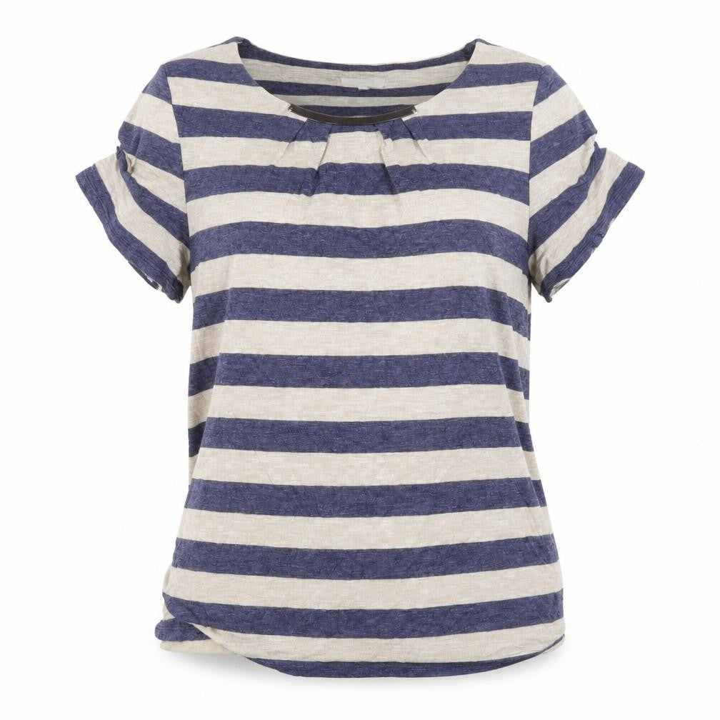 Front view of Country Casuals Women's Multicoloured Striped T-Shirt - L