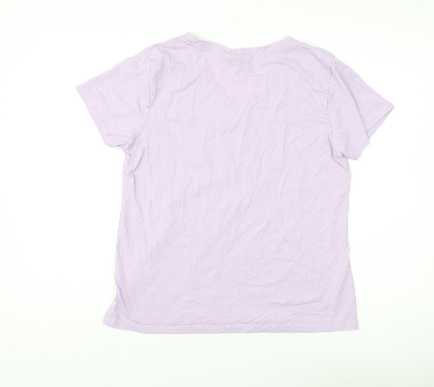 LA Gear Women's Purple V-Neck T-Shirt Size 14