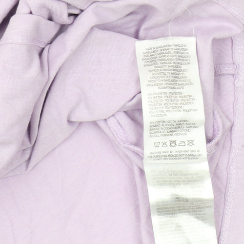LA Gear Women's Purple V-Neck T-Shirt Size 14