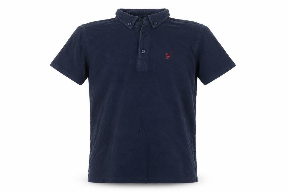 Farah Boys Blue Polo Shirt 10-11 Years Short Sleeve Collared