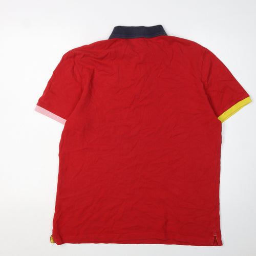 North Sails Men's Red Polo Shirt L Cotton Regular Fit