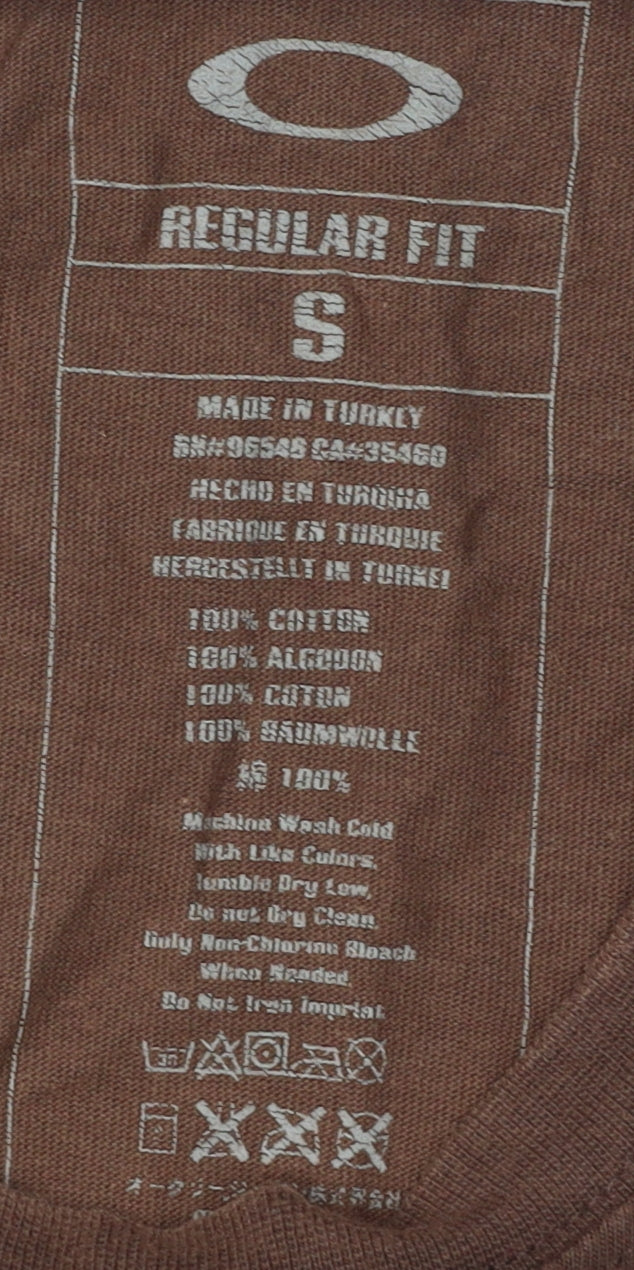 Oakley Men's Brown Graphic Short Sleeve T-Shirt S