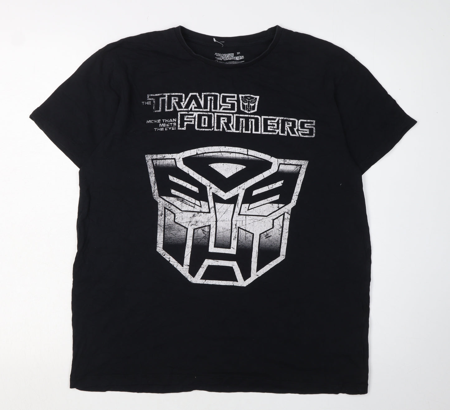 Bravado Men's Black Transformers Graphic Print T-Shirt M